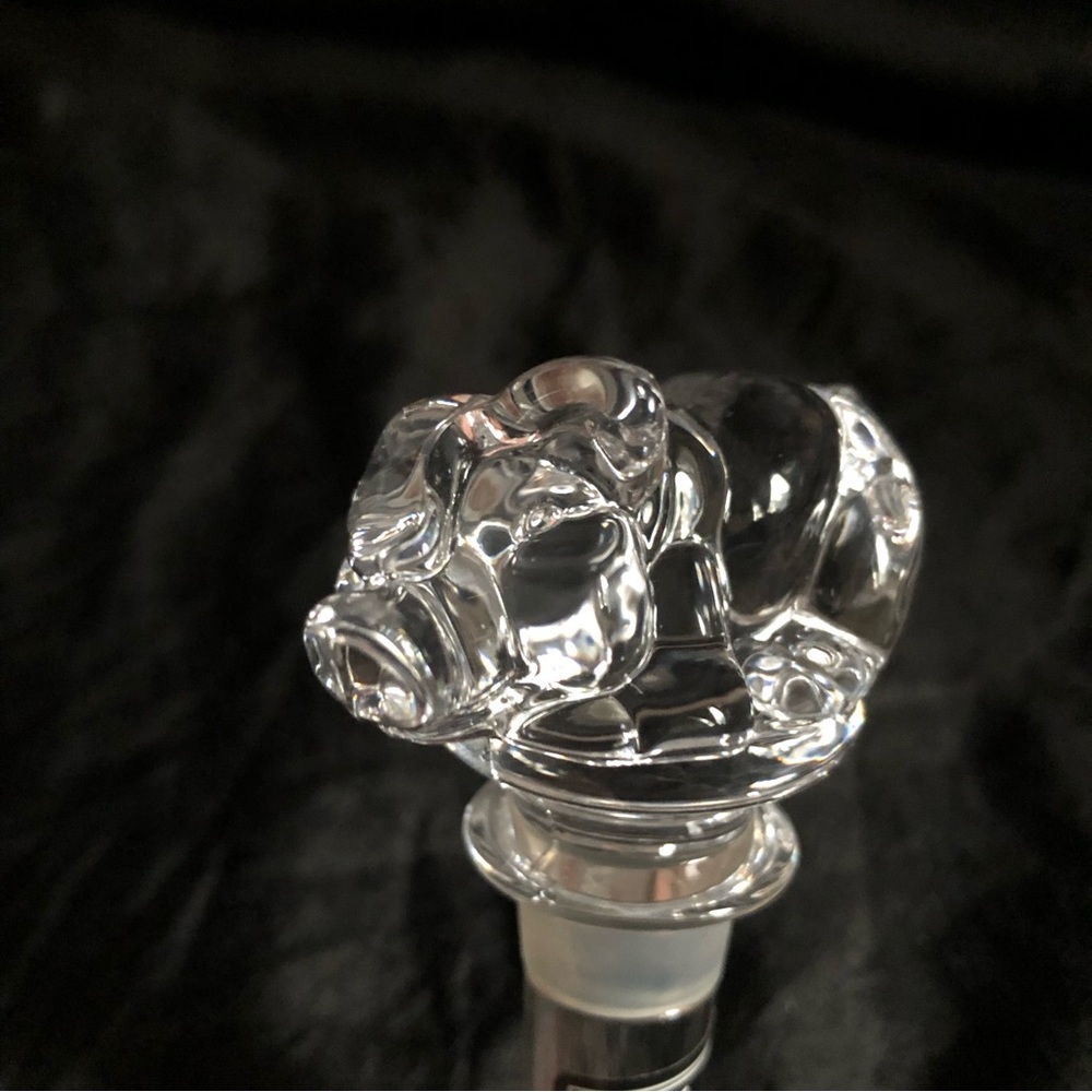 Vintage Mikasa Crystal Bottle Stopper - Farm Friend Pig - Picture 9 of 15